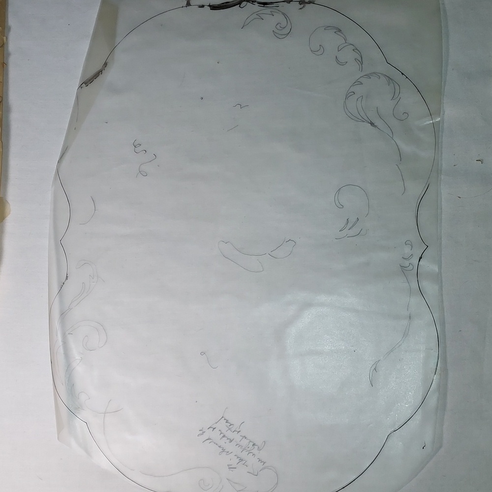 Rare Vintage Chippendale Tray Hand Written Instructions 3 Shades of Gold Design - Picture 12 of 12